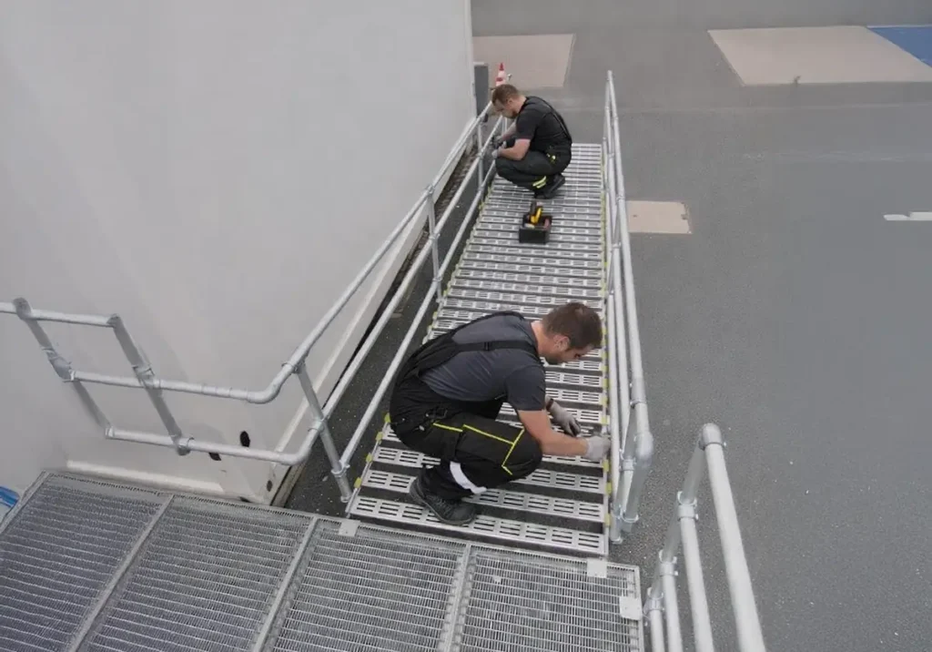 Barrierefreie Rollstuhlrampe Aufbau Hamm-Lippstadt