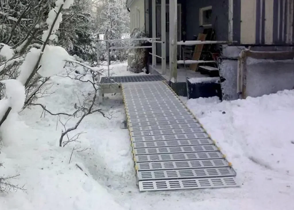 Roll-A-Ramp in Schnee -Finnland