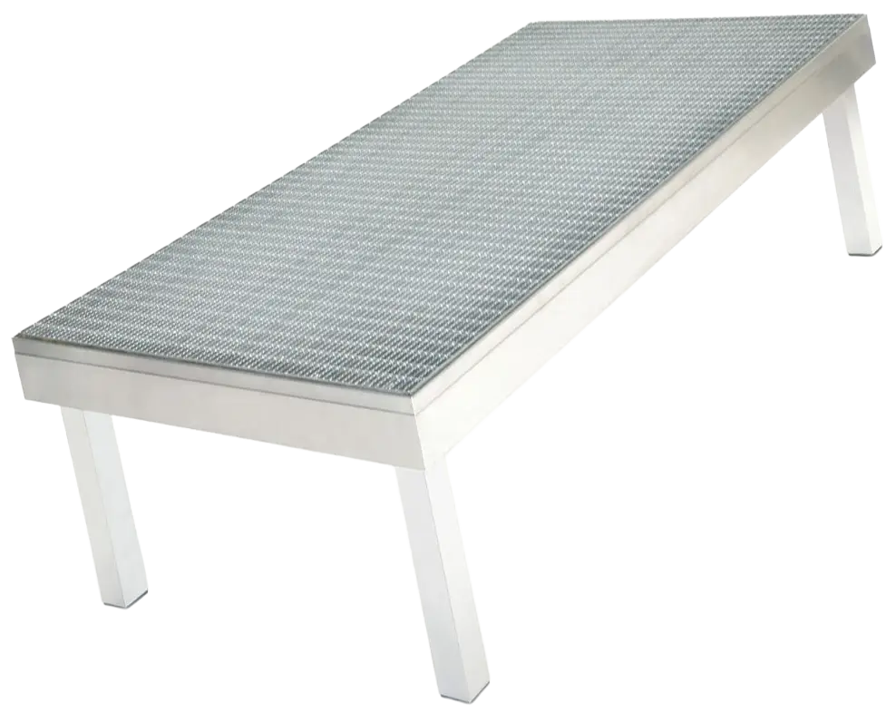 Barrierefreie Rollstuhlrampe Podest Steckfüße